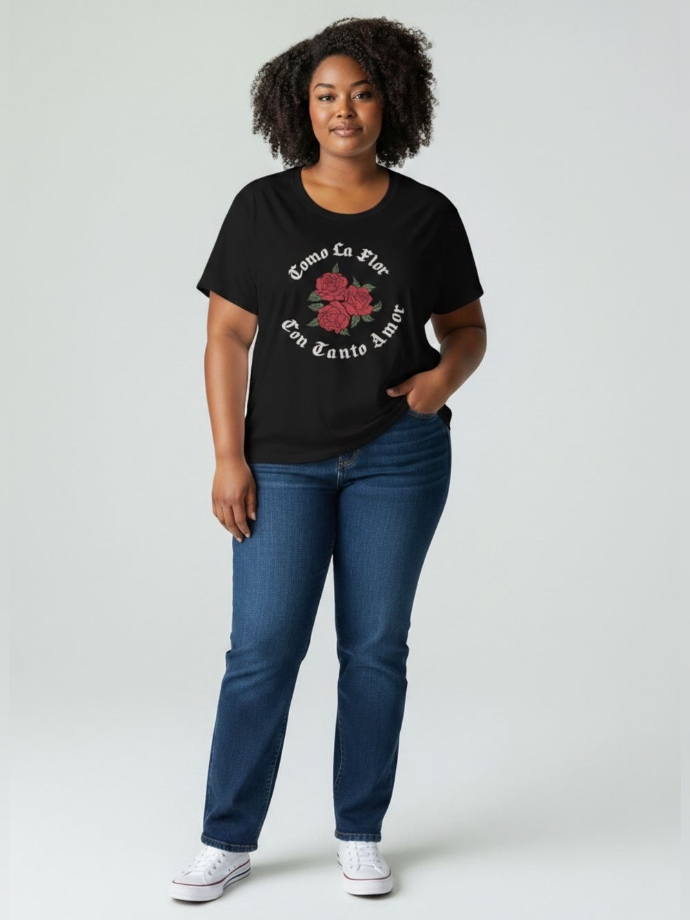 Desiree Como La Flor Graphic Shirt, Size 2X